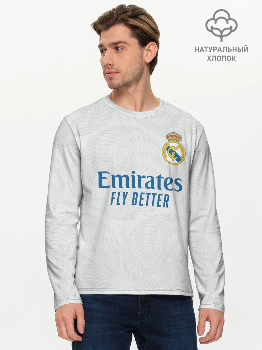 Мужской лонгслив базовый / Винисиус Реал Мадрид 2021/2022