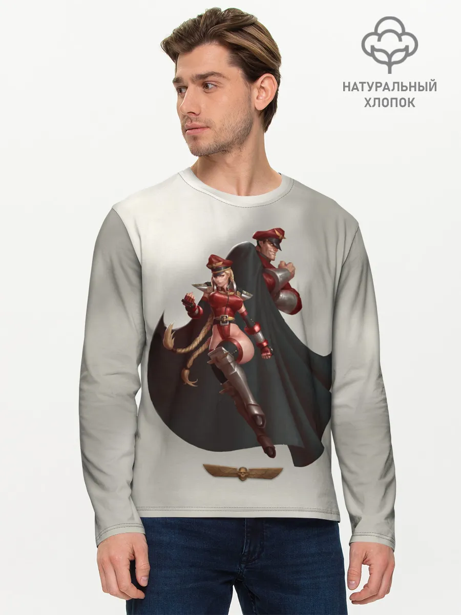 Мужской лонгслив базовый / Team Bison