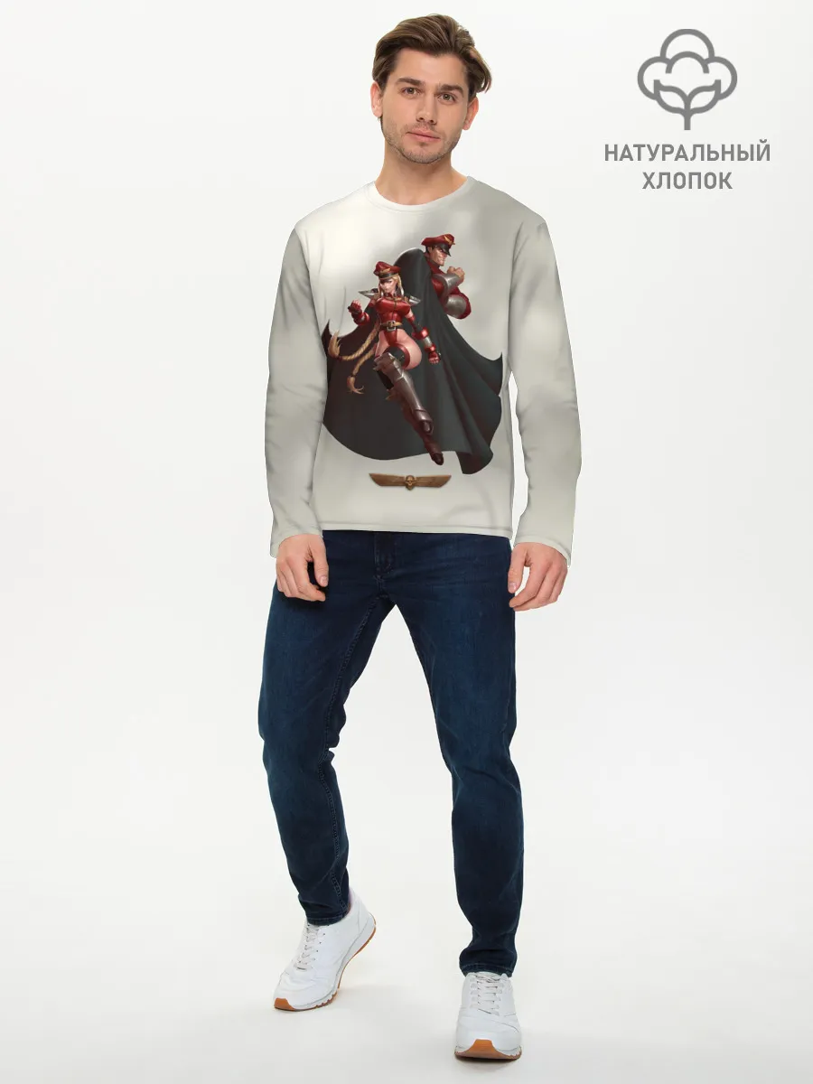 Мужской лонгслив базовый / Team Bison