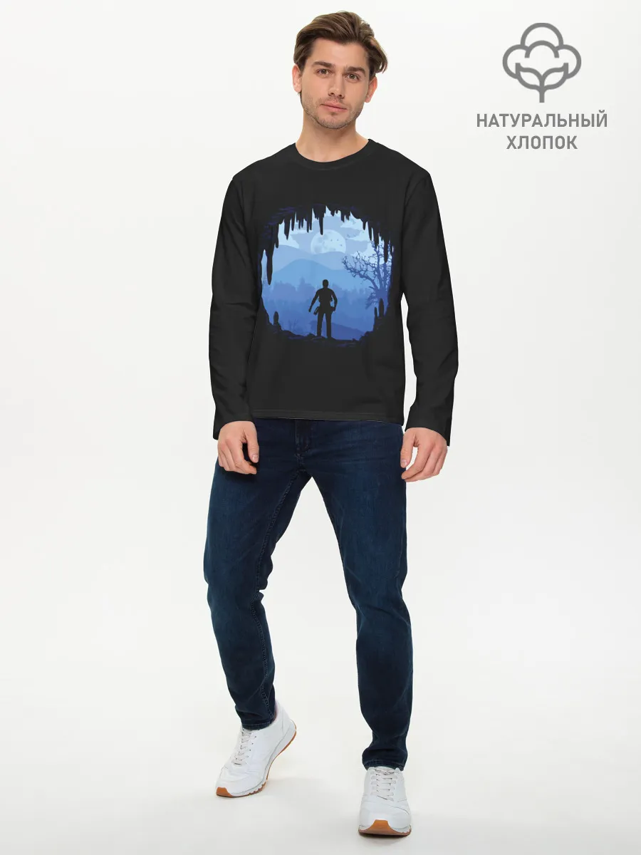 Мужской лонгслив базовый / New jorney