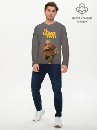 Мужской лонгслив базовый / It takes two | Нужны двое