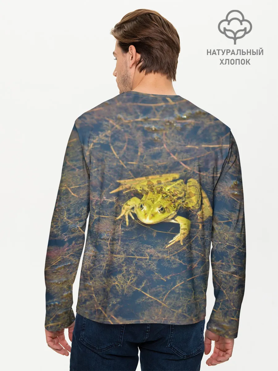 Мужской лонгслив базовый / Лягушка