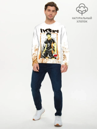 Мужской лонгслив базовый / Тобио Кагеяма | Haikyuu!!