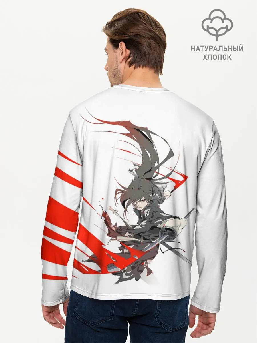 Мужской лонгслив базовый / ХЯККИМАРУ И ДЕМОНЫ | ДОРОРО