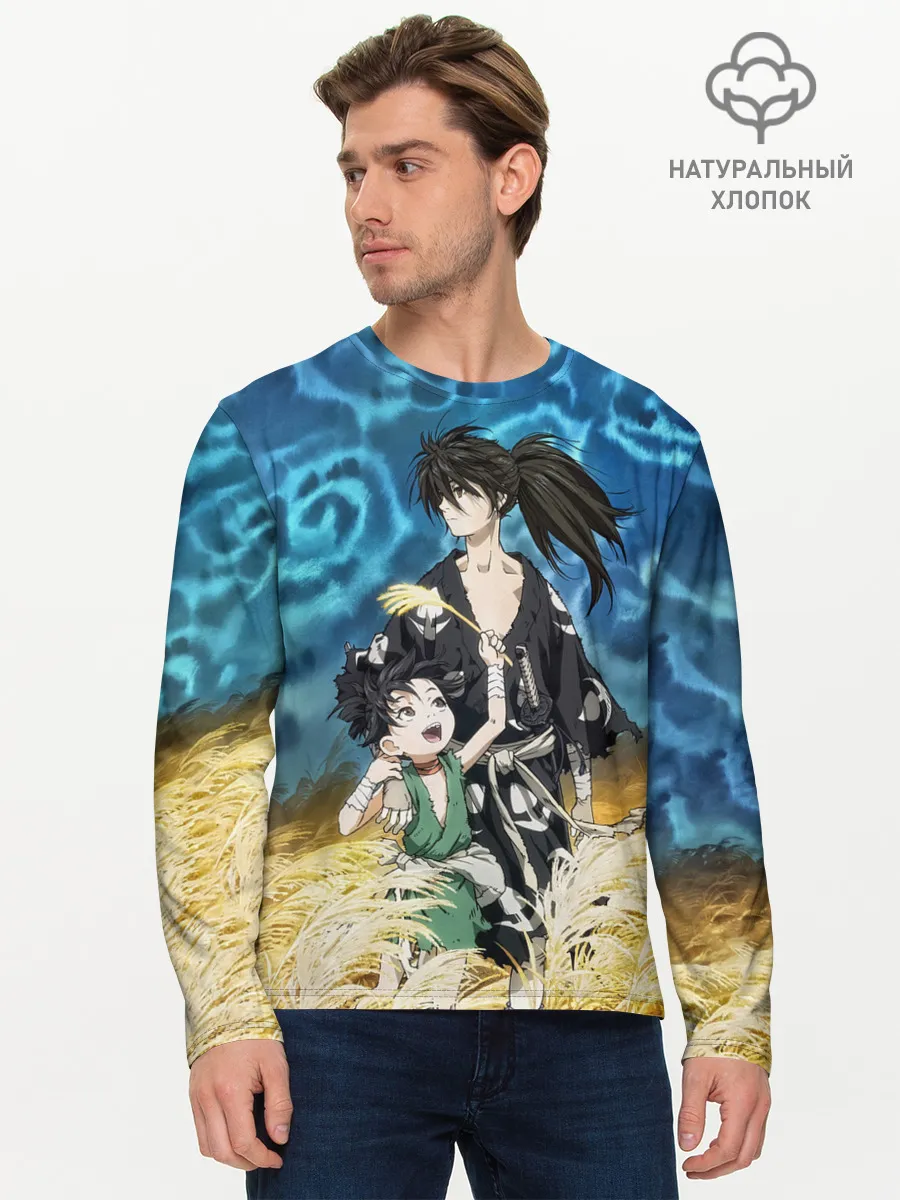 Мужской лонгслив базовый / Хяккимару с Дороро | DORORO