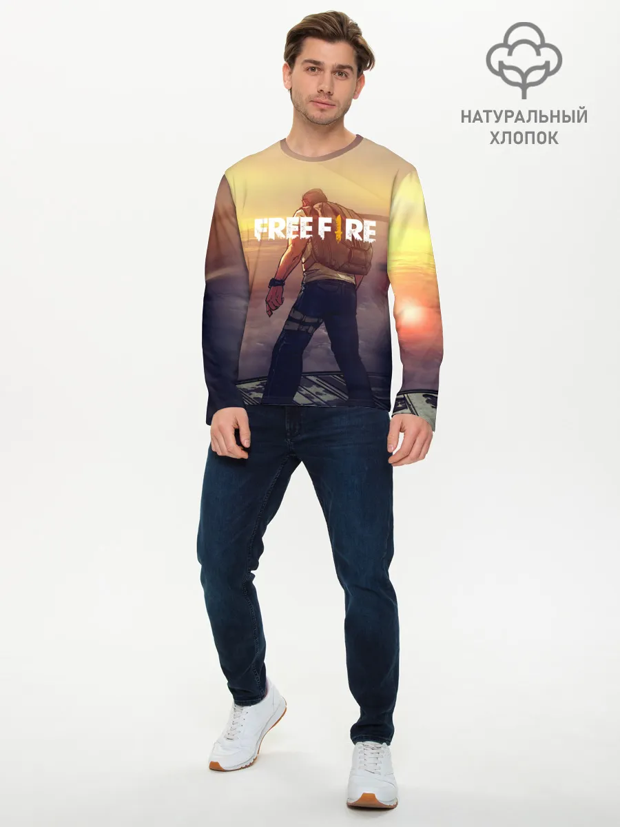 Мужской лонгслив базовый / FREEFIRE | БЕЙСЕР