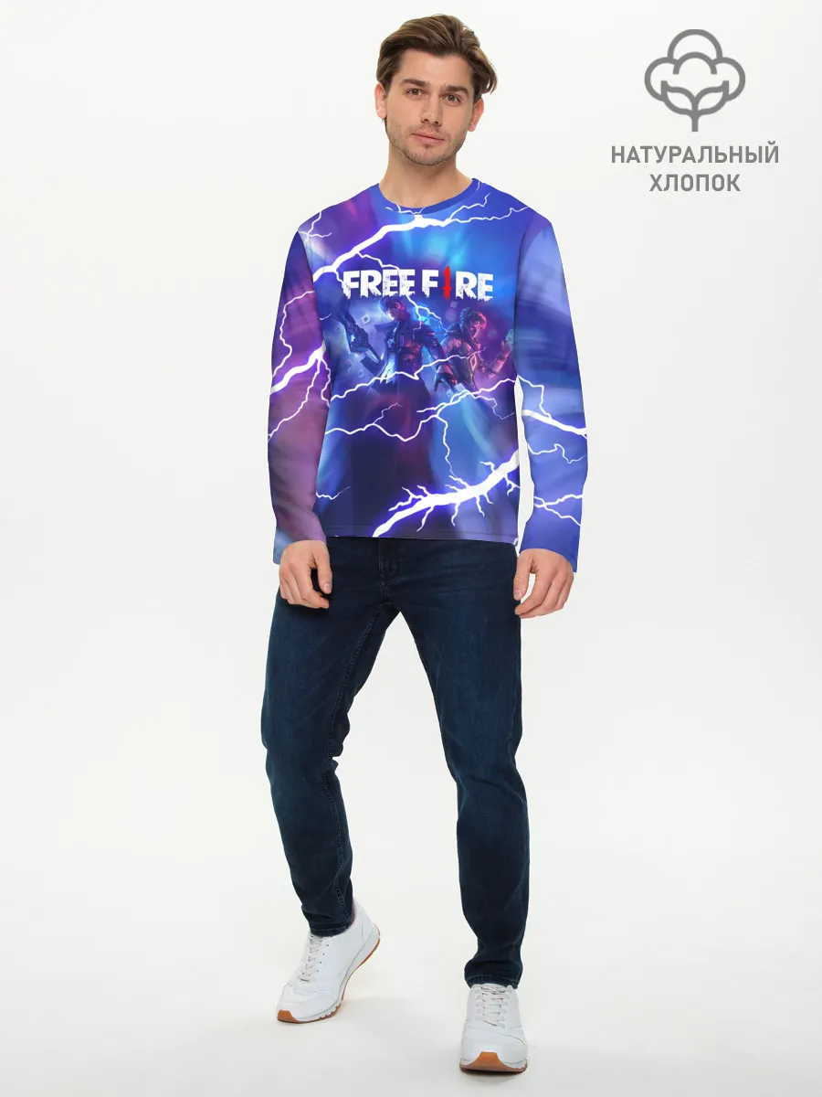 Мужской лонгслив базовый / FREEFIRE | КОРОЛЕВСКАЯ БИТВА