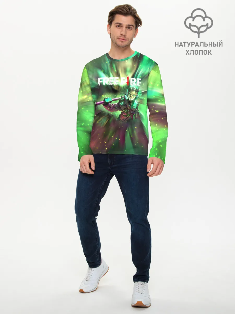 Мужской лонгслив базовый / FREEFIRE | Battlegrounds