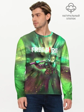 Мужской лонгслив базовый / FREEFIRE | Battlegrounds
