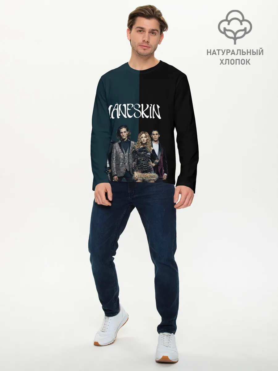 Мужской лонгслив базовый / Maneskin. New heroes