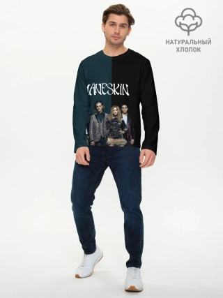 Мужской лонгслив базовый / Maneskin. New heroes