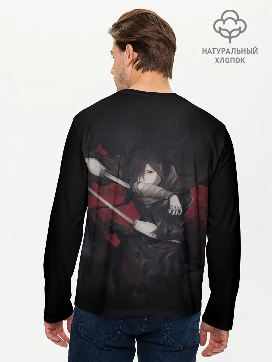 Мужской лонгслив базовый / ХЯККИМАРУ | ДОРОРО | DORORO