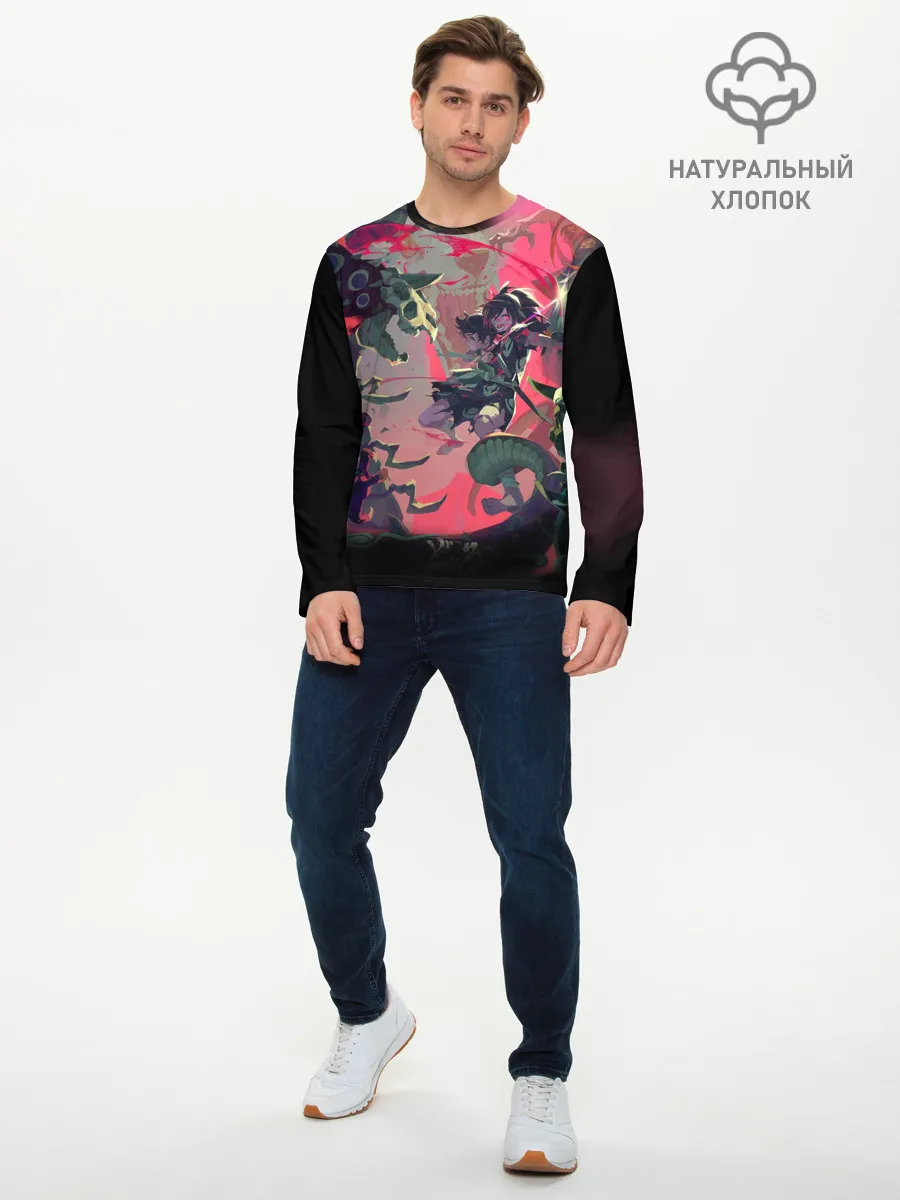 Мужской лонгслив базовый / СРАЖЕНИЕ С ДЕМОНАМИ | ДОРОРО