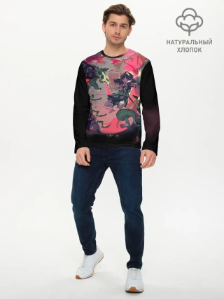 Мужской лонгслив базовый / СРАЖЕНИЕ С ДЕМОНАМИ | ДОРОРО