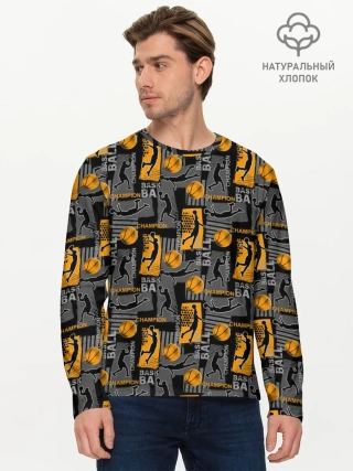 Мужской лонгслив базовый / Basketball