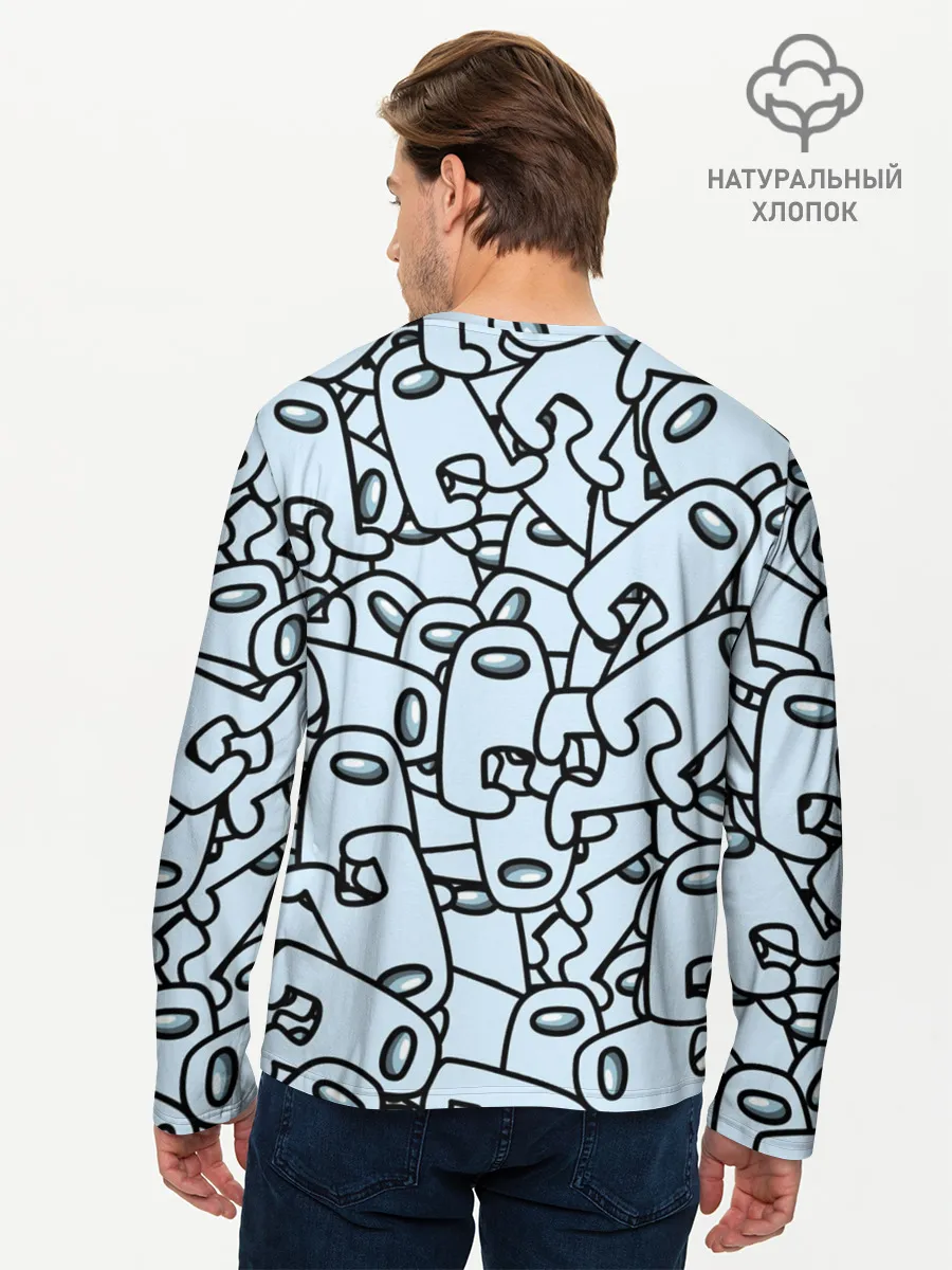 Мужской лонгслив базовый / among us mem