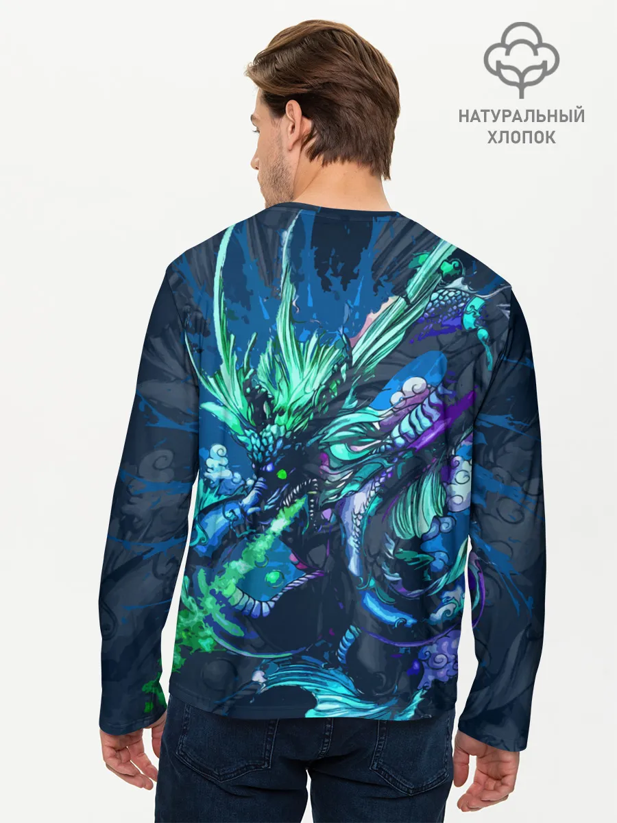Мужской лонгслив базовый / Fantasy - dragon