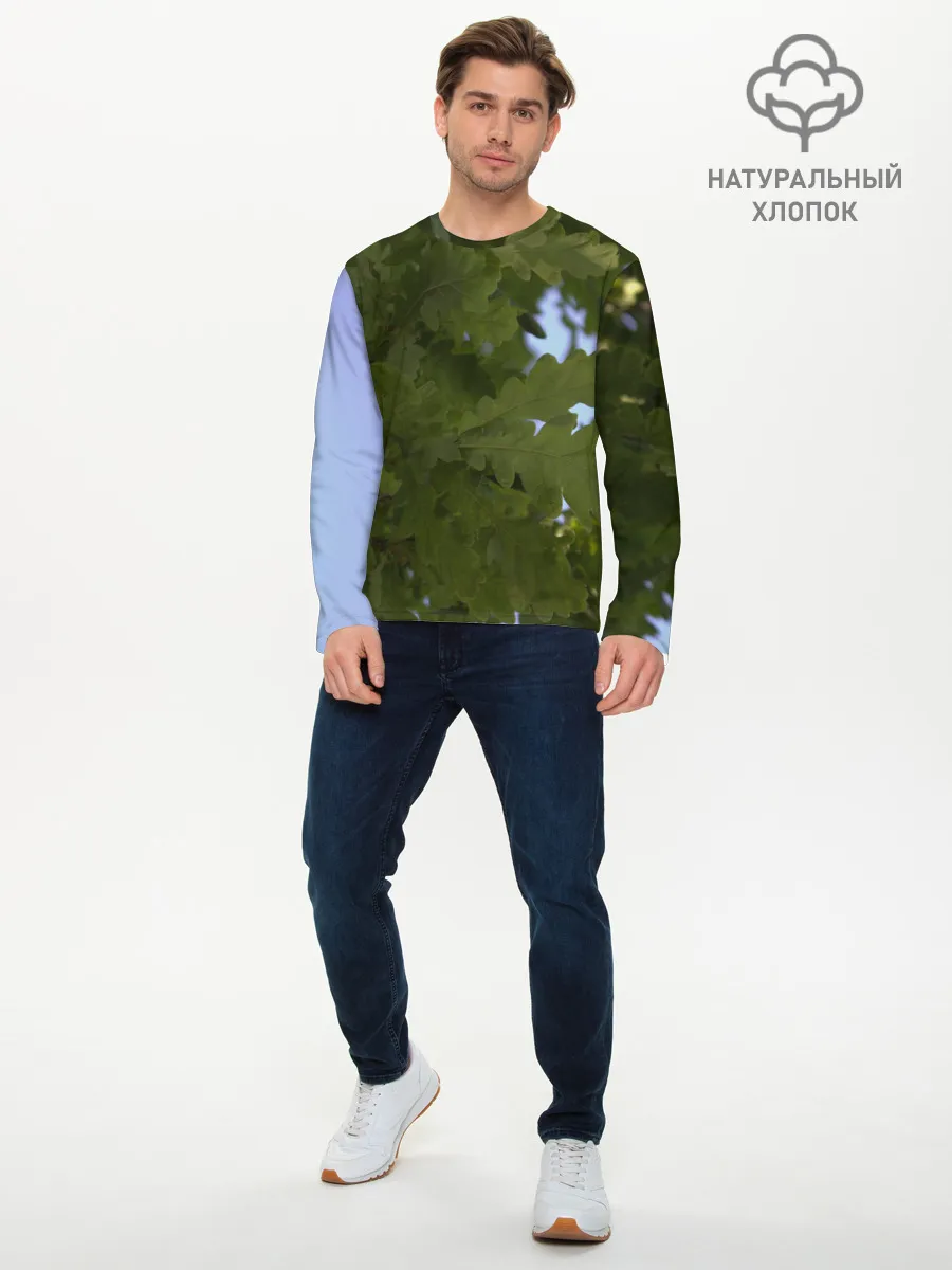 Мужской лонгслив базовый / Летние дубы