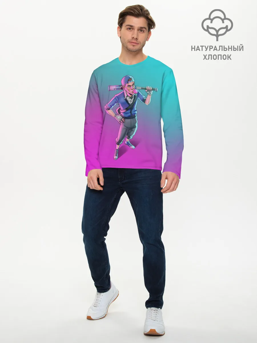 Мужской лонгслив базовый / Будь как разведчик