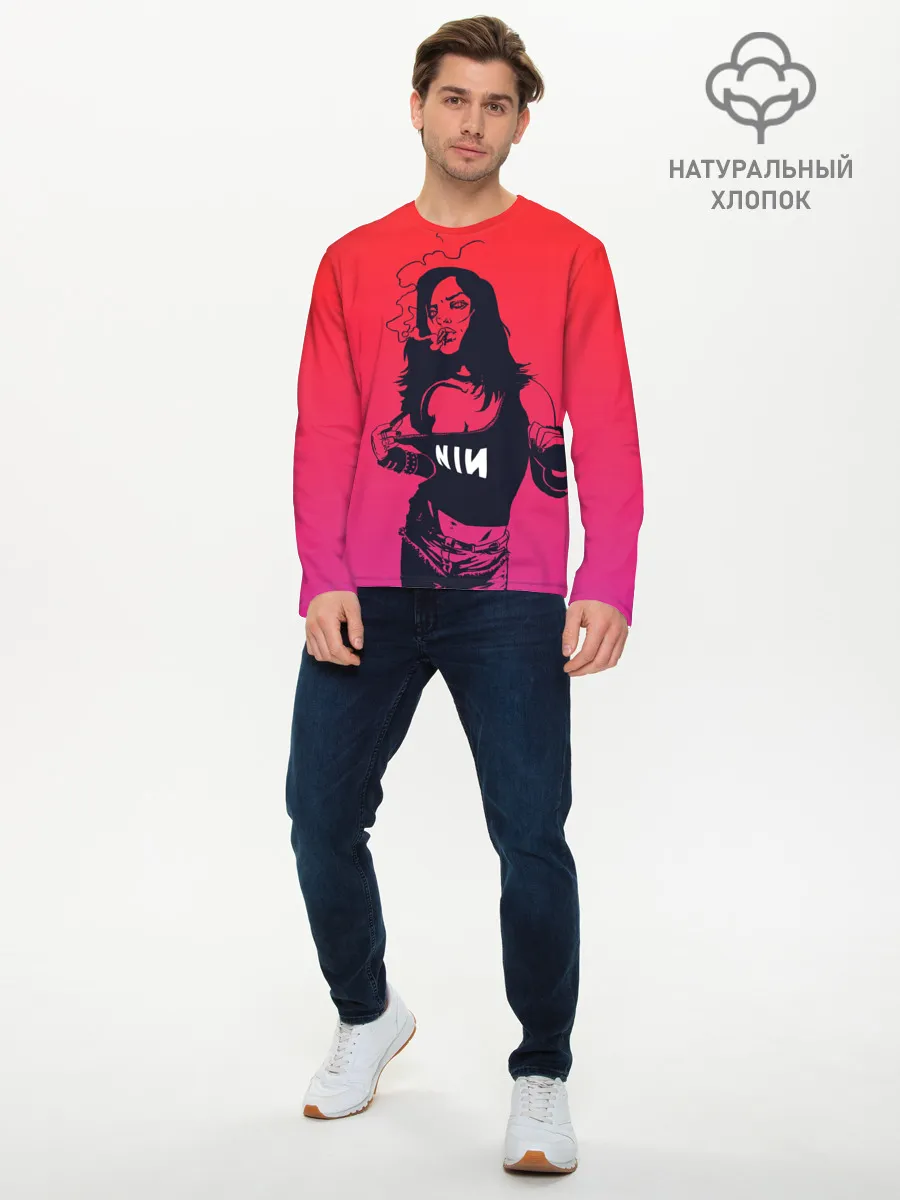Мужской лонгслив базовый / Фанатка NIN