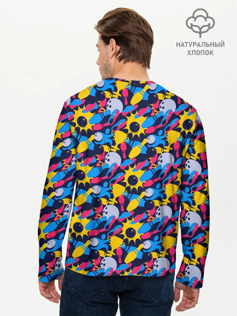 Мужской лонгслив базовый / Боулинг