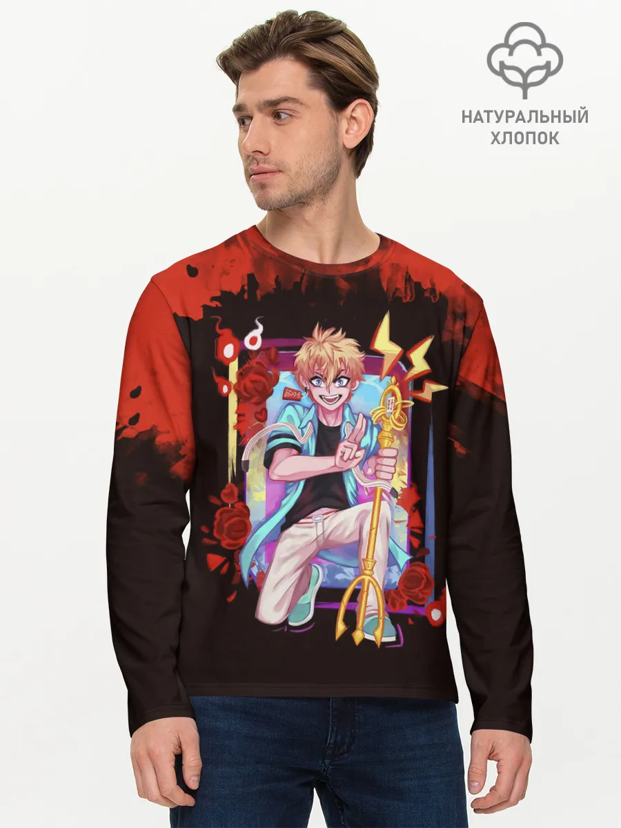 Мужской лонгслив базовый / Ко Минамото | Туалетный мальчик Ханако-кун