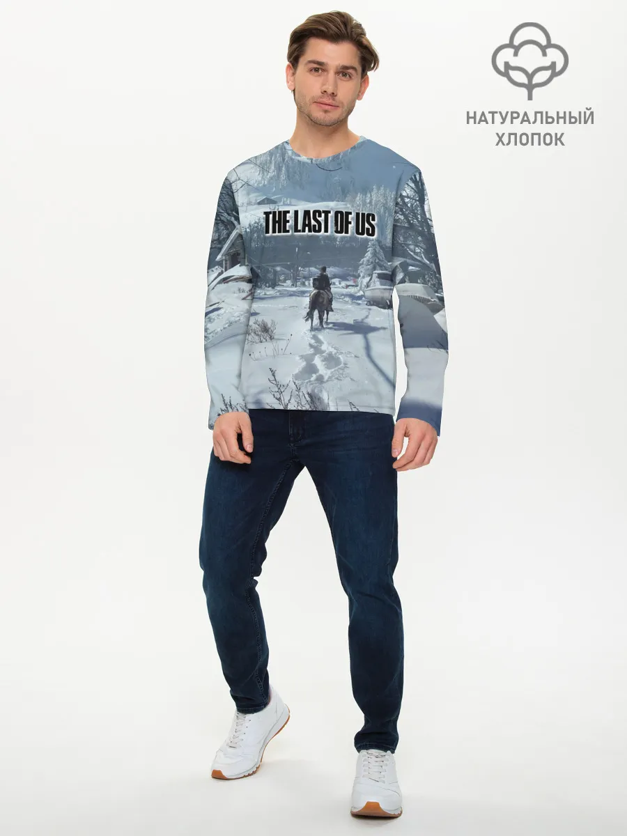 Мужской лонгслив базовый / Элли в деревне