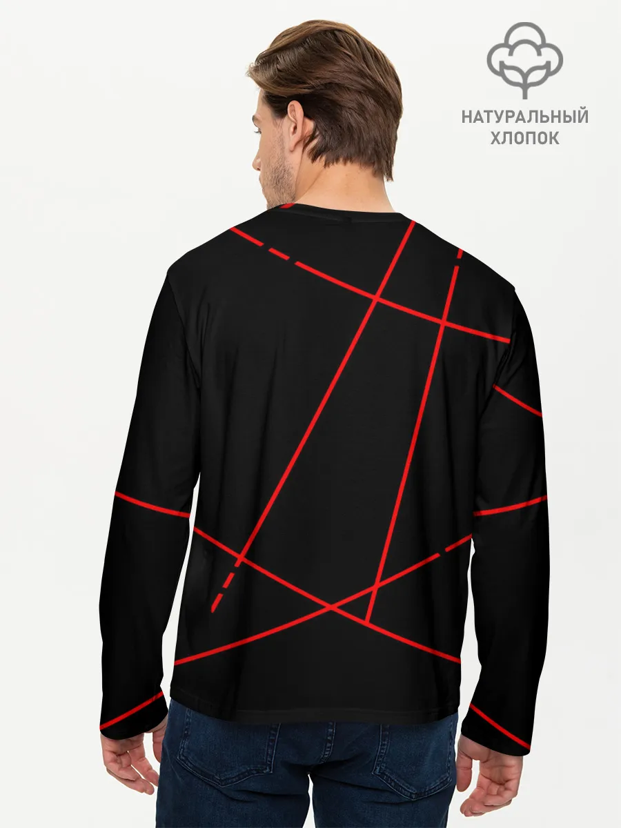 Мужской лонгслив базовый / Старшая Некома кот | Haikyuu!!