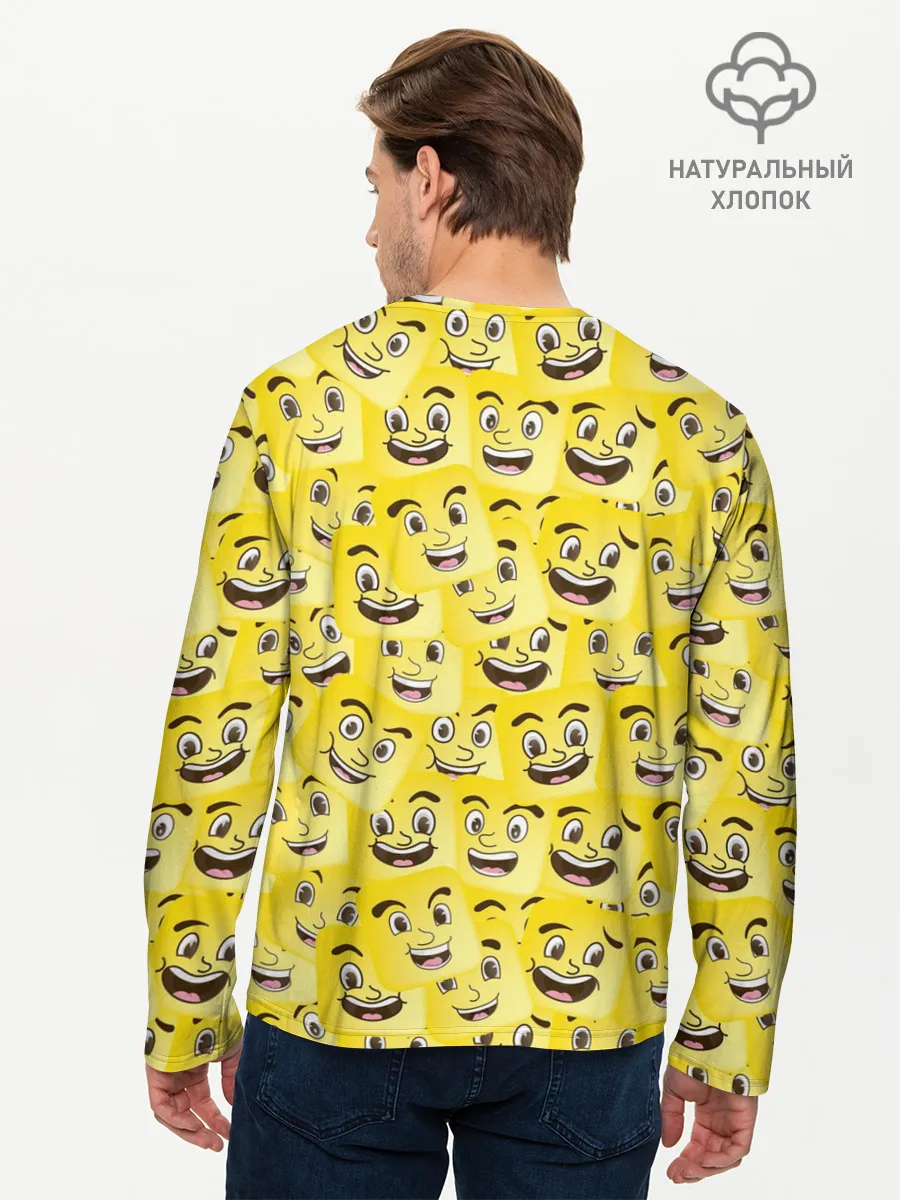 Мужской лонгслив базовый / Позитив