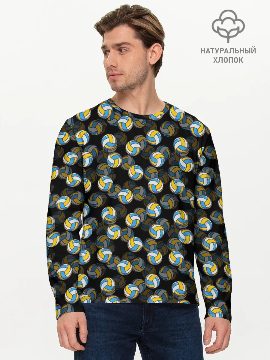 Мужской лонгслив базовый / Волейбол