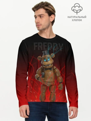 Мужской лонгслив базовый / FNAF FREDDY