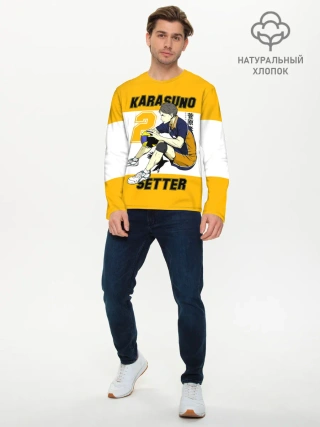 Мужской лонгслив базовый / Коши Сугавара | Haikyuu!!