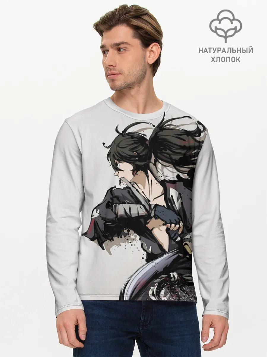 Мужской лонгслив базовый / ЯРОСТЬ ХЯККИМАРУ | ДОРОРО