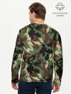 Мужской лонгслив базовый / Рыблака камуфляж
