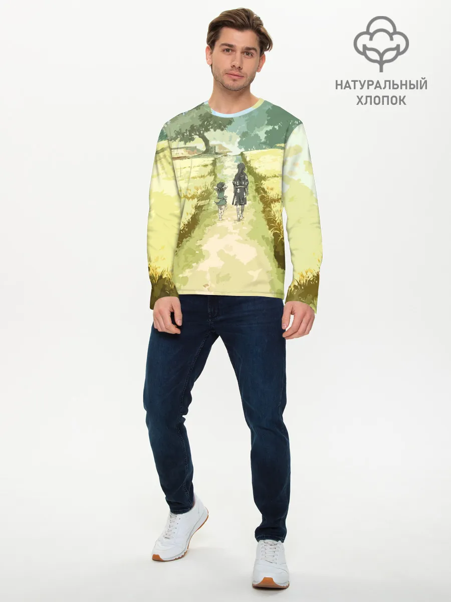 Мужской лонгслив базовый / ХЯККИМАРУ И ДОРОРО