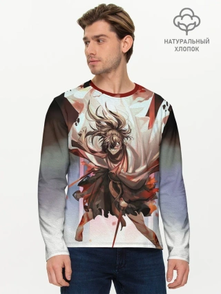 Мужской лонгслив базовый / ХЯККИМАРУ | ДОРОРО