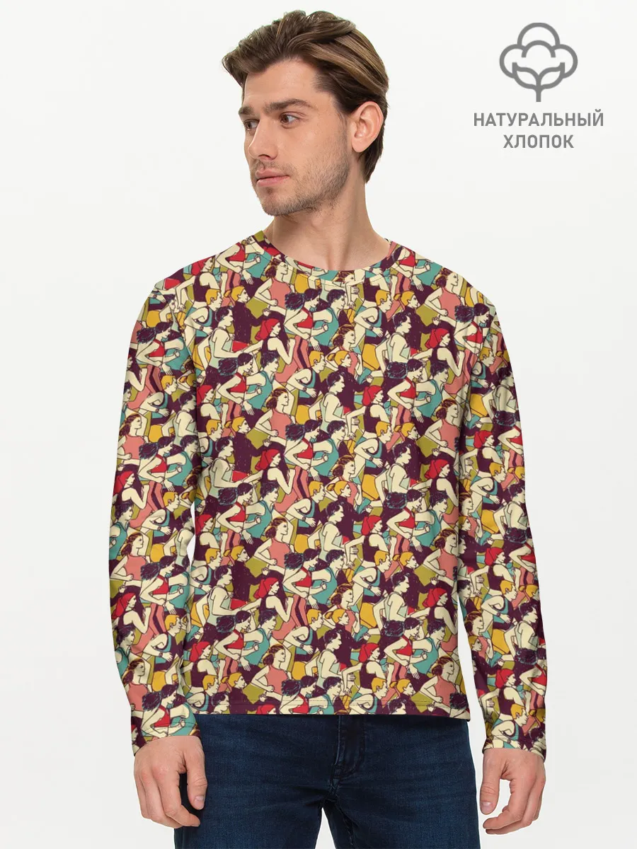 Мужской лонгслив базовый / Марафон