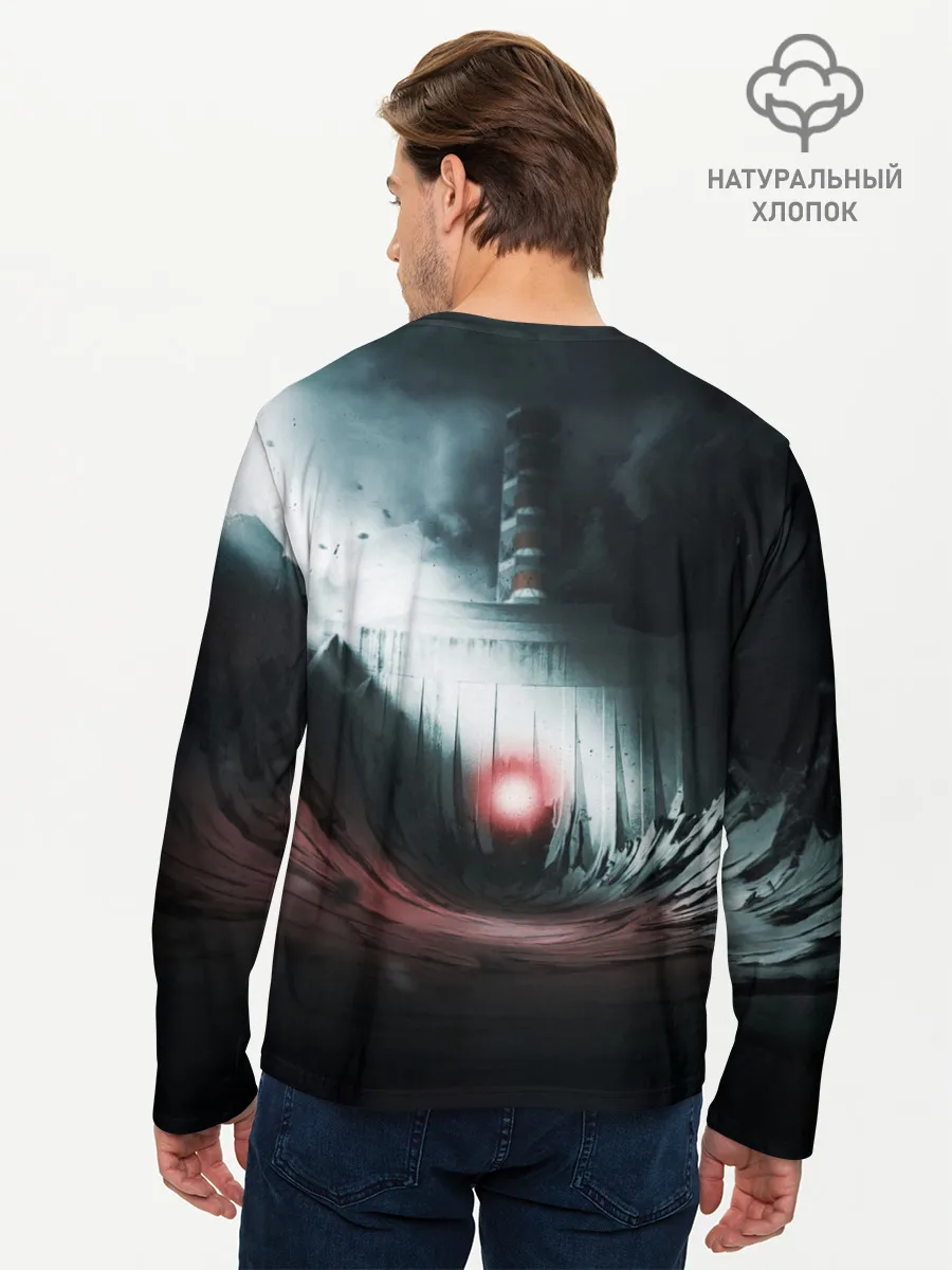 Мужской лонгслив базовый / Сердце Чернобыля