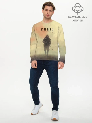 Мужской лонгслив базовый / Сталкер одиночка