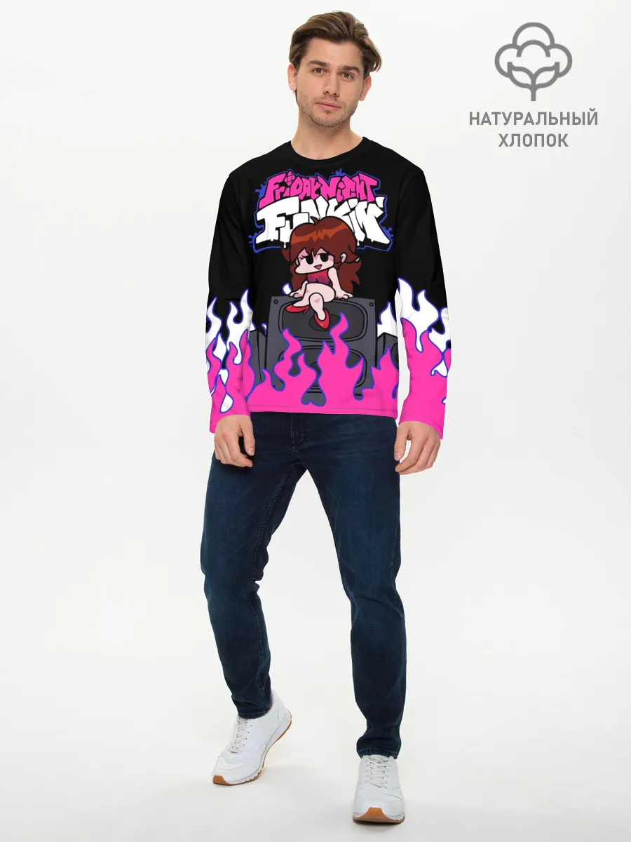 Мужской лонгслив базовый / Girlfriend