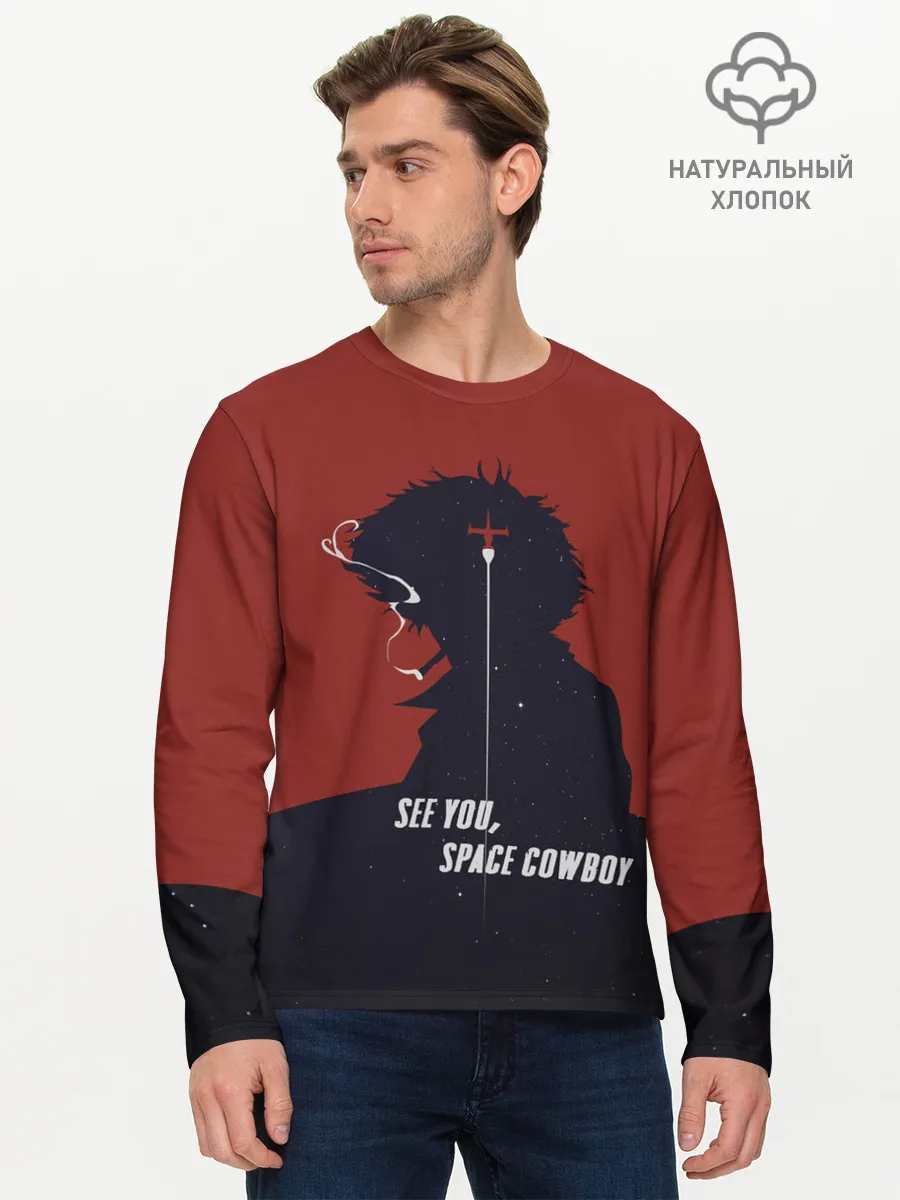 Мужской лонгслив базовый / Cowboy Bebop - Spike