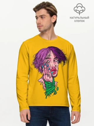 Мужской лонгслив базовый / Плавленый Лил Пип