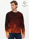 Мужской лонгслив базовый / ПЛАМЯ 3D
