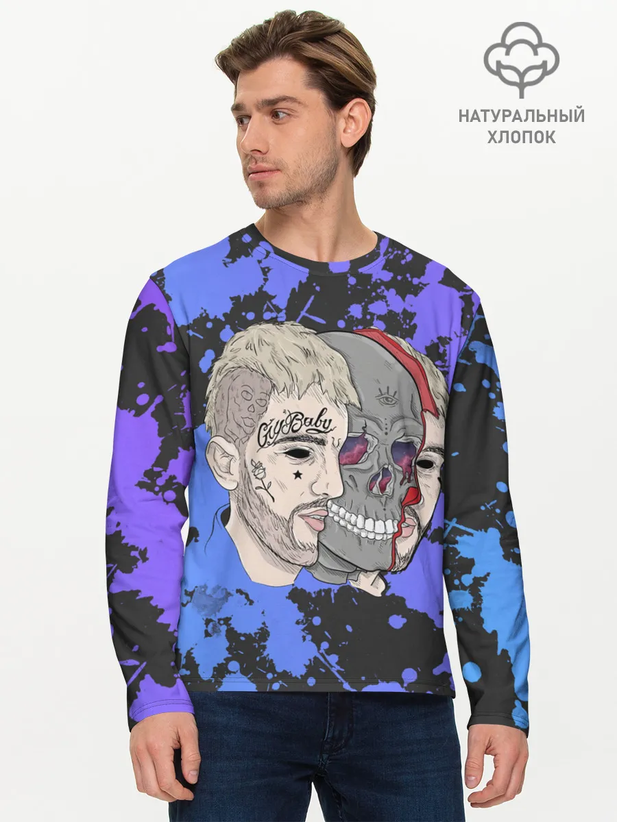 Мужской лонгслив базовый / Lil Scull
