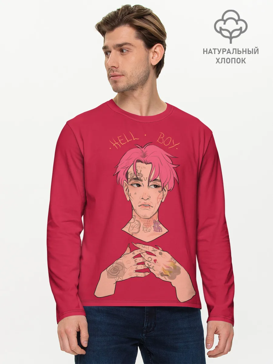 Мужской лонгслив базовый / Hell Boy