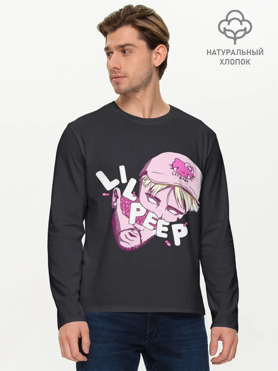 Мужской лонгслив базовый / Лил Пип