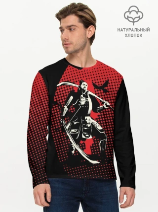 Мужской лонгслив базовый / Самурай