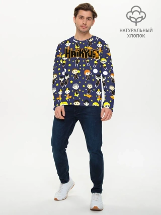 Мужской лонгслив базовый / Команда Карасуно | Haikyuu!!