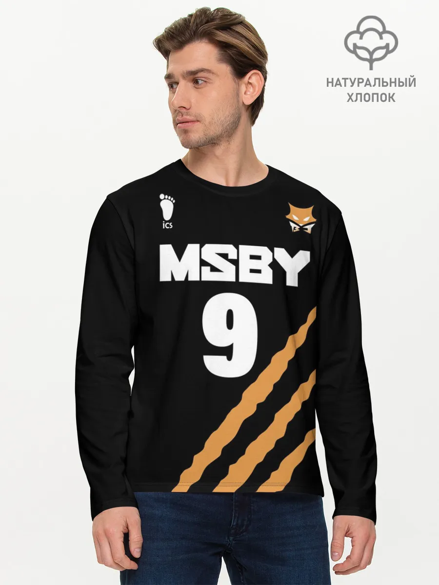 Мужской лонгслив базовый / 9 | MSBY | BLACK JACKALS