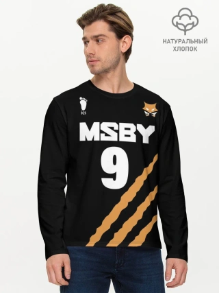 Мужской лонгслив базовый / 9 | MSBY | BLACK JACKALS